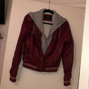 Obey Bomber Jacket w/ Hoodie - M